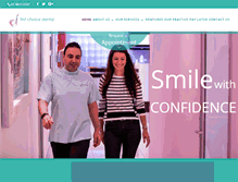 Tablet Screenshot of firstchoicedental.com.au